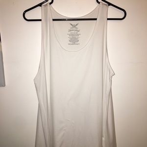 Plain white tank top